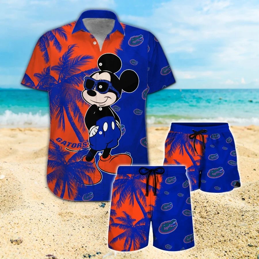 Mickey Mouse Florida Gators hawaiian shirt and beach short