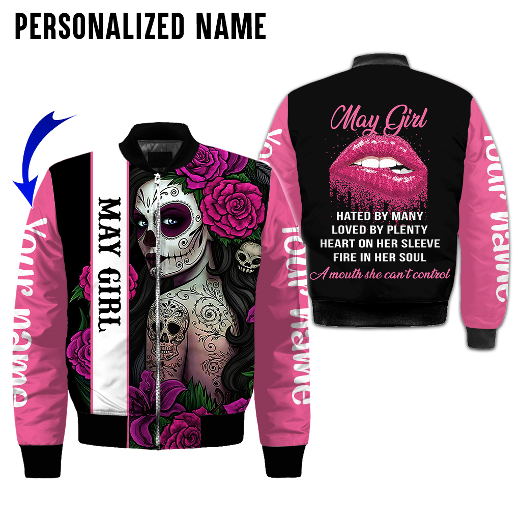 Personalized Name Tattoo May Girl 3D Full Print Clothes 5