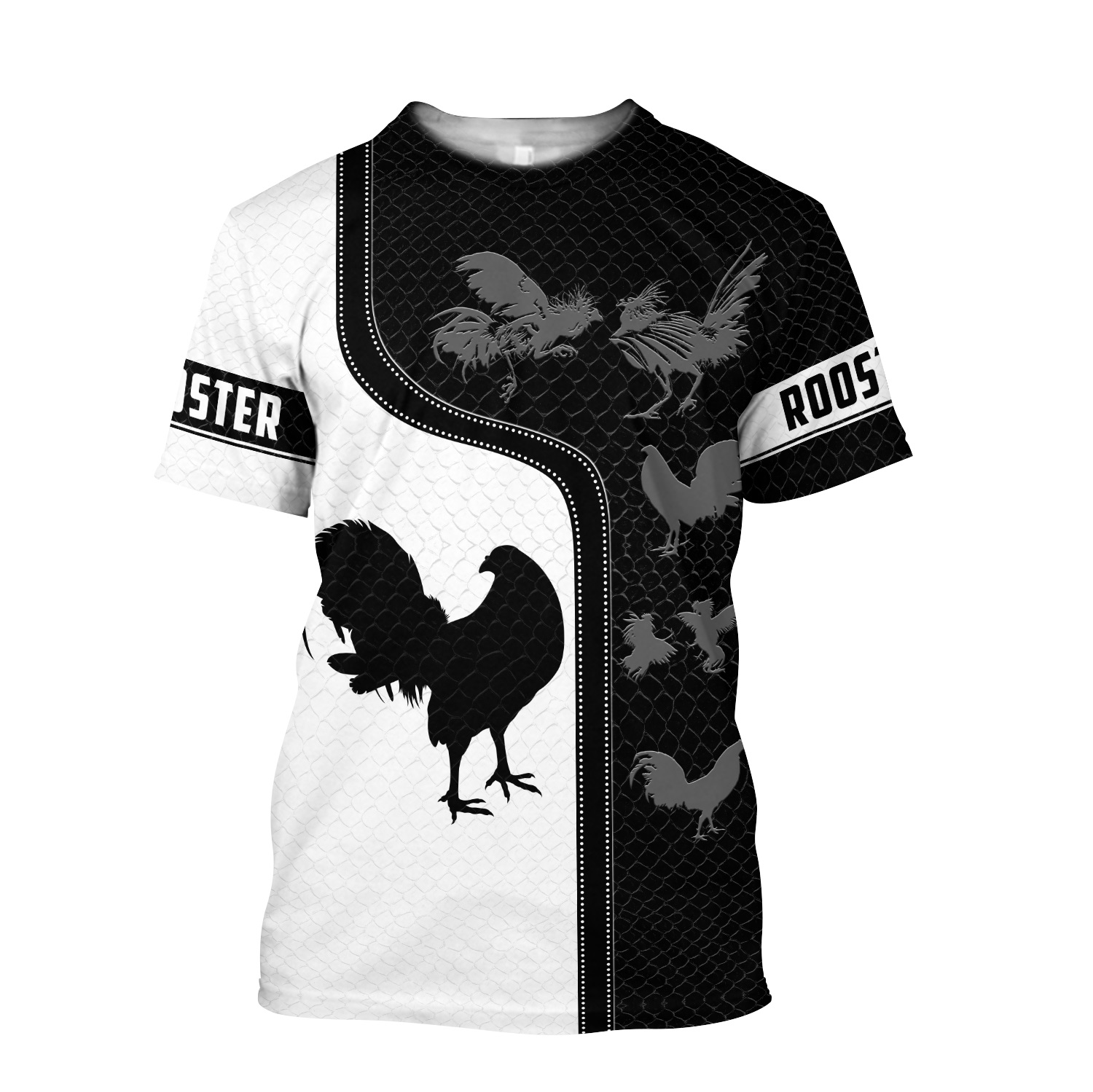 Rooster 3d all over print t shirt