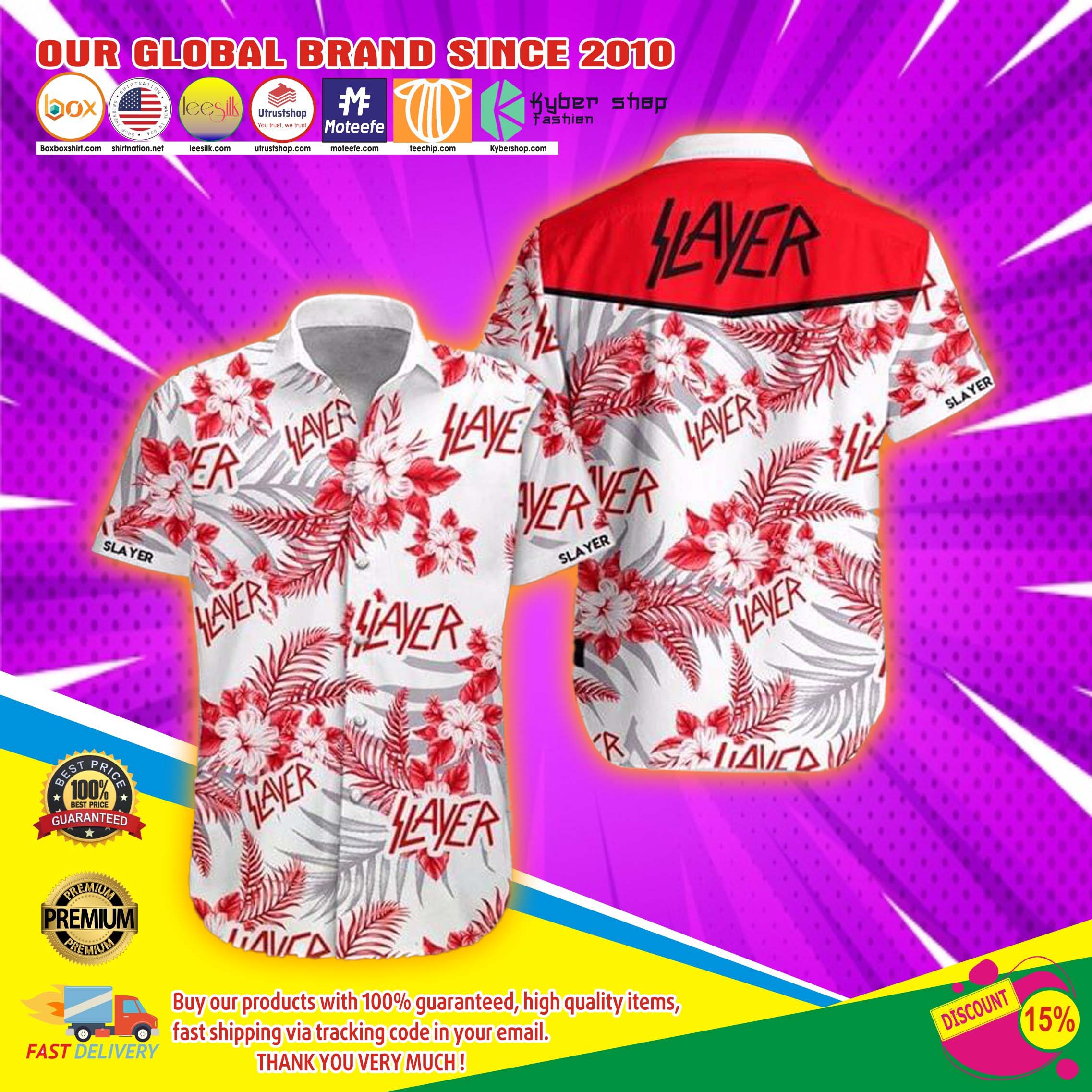 Slayer hawaiian shirt 4