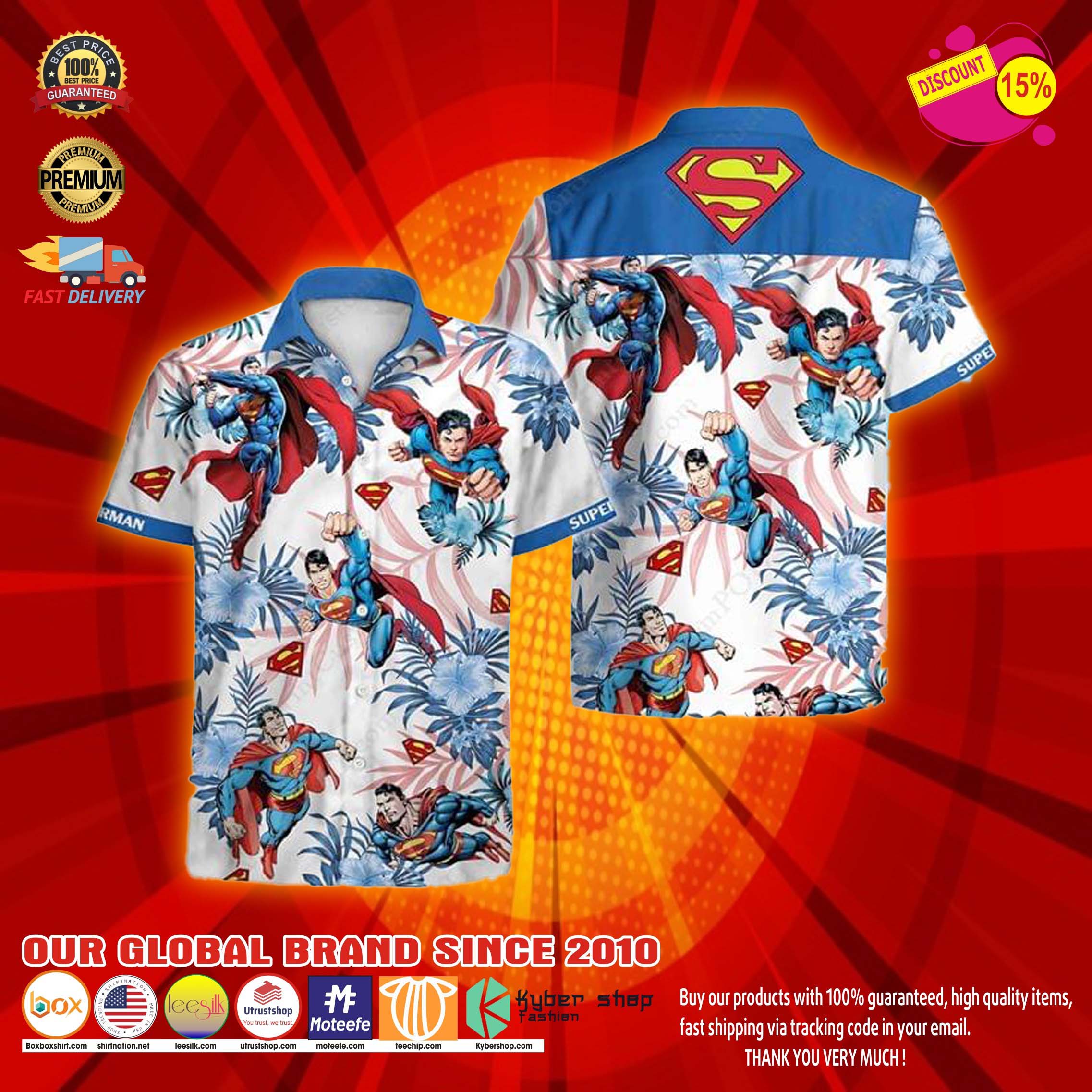 Super man Hawaiian shirt 1