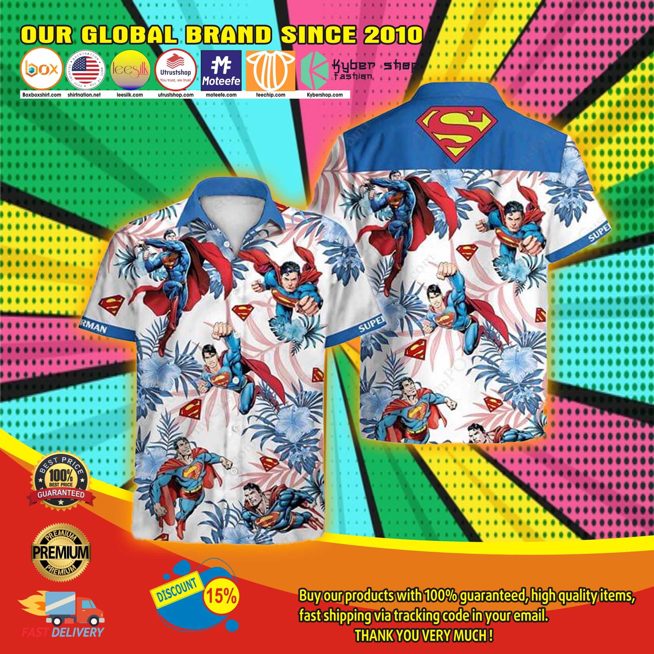Super man Hawaiian shirt 2