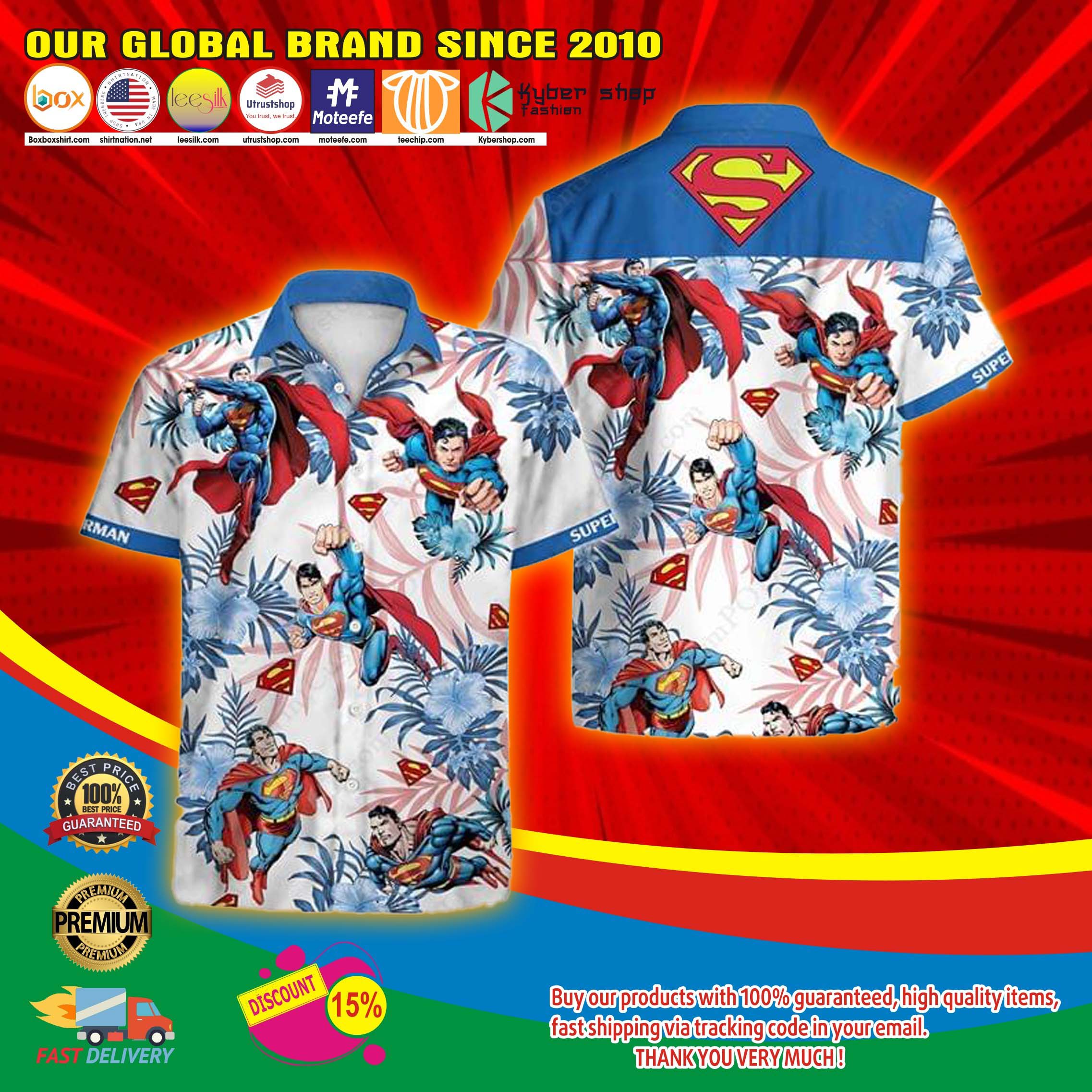 Super man Hawaiian shirt 3