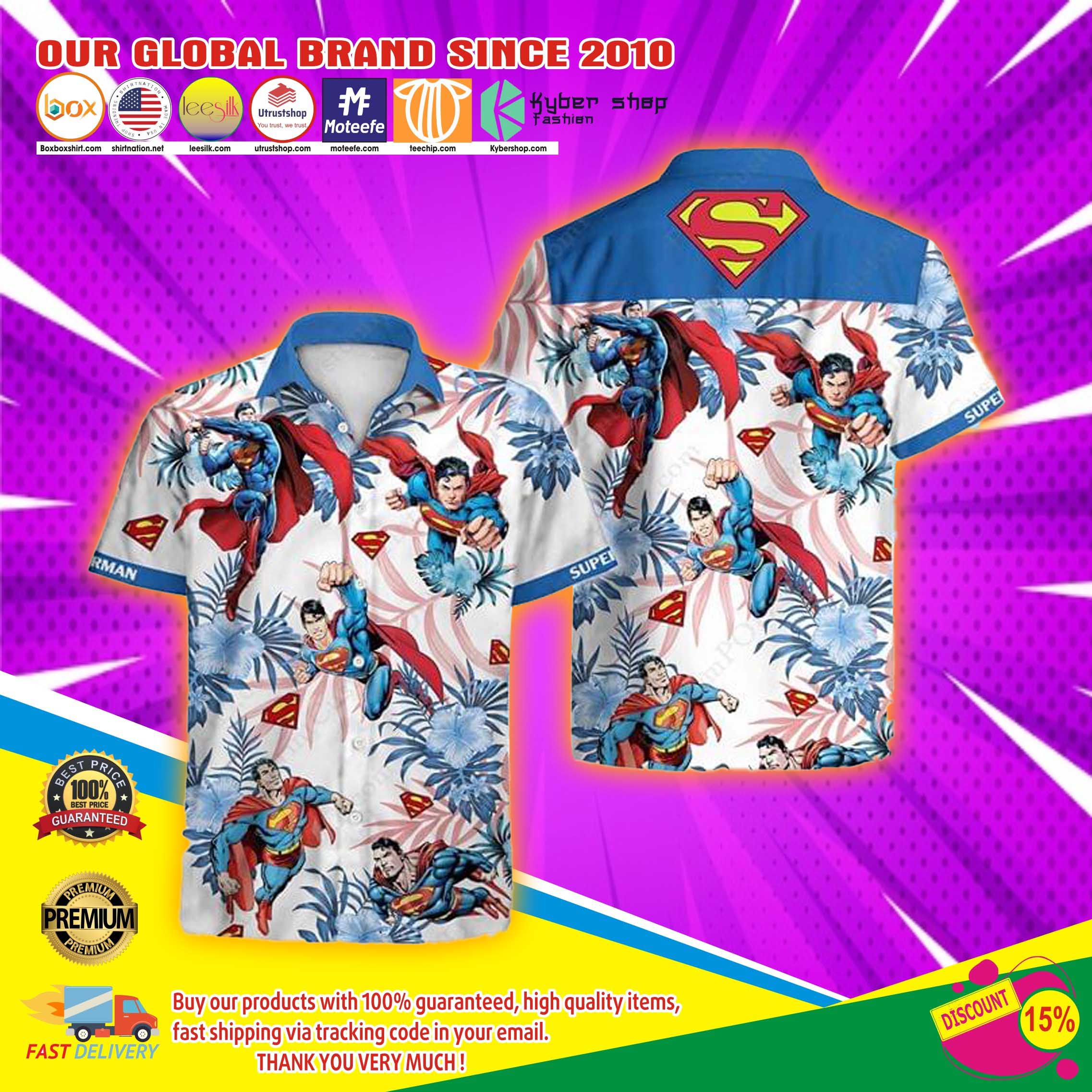 Super man Hawaiian shirt 4