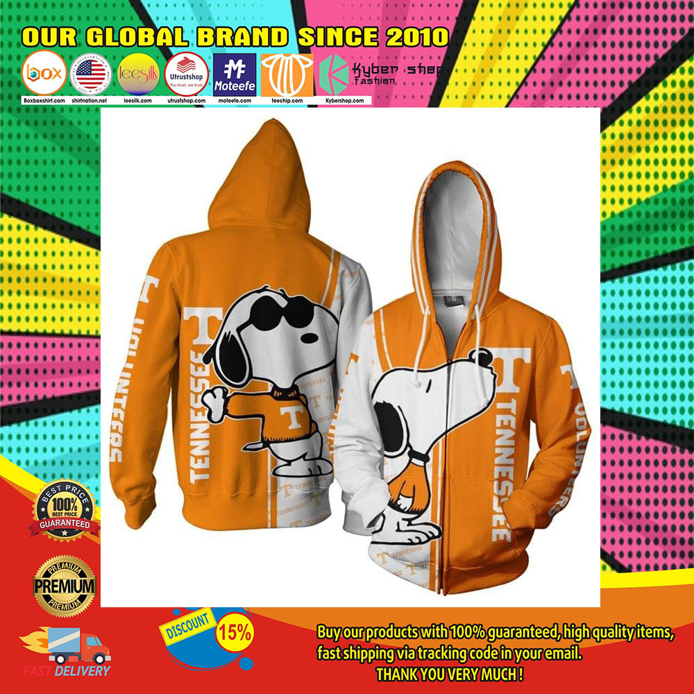 Tennessee Football Snoopy 3D Over Print Hoodie1