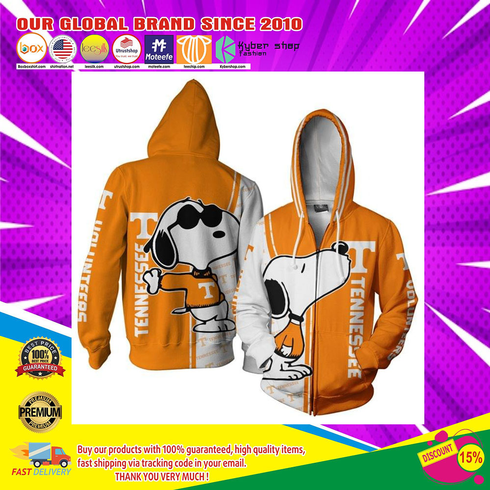 Tennessee Football Snoopy 3D Over Print Hoodie3