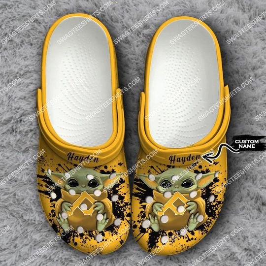[special edition] custom baby yoda hold pittsburgh pirates all over printed crocs – maria