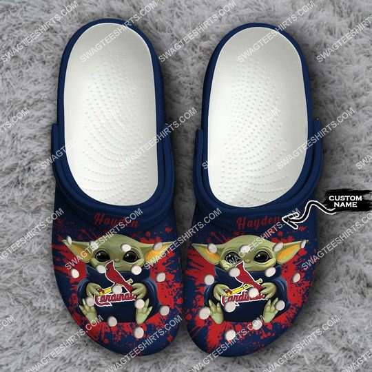 [special edition] custom baby yoda hold st louis cardinals all over printed crocs – maria