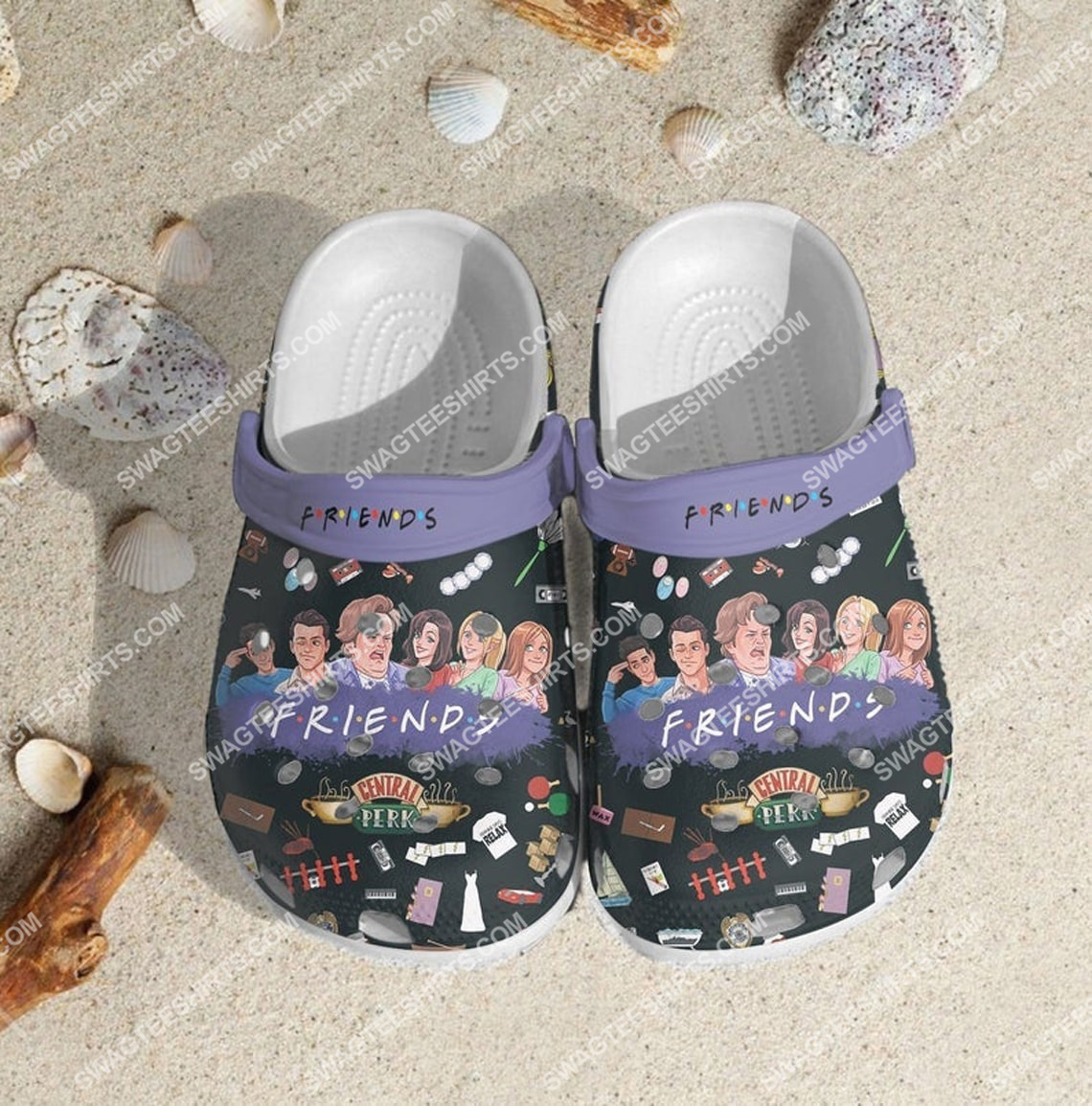 [special edition] the friends tv series all over printed crocs – maria