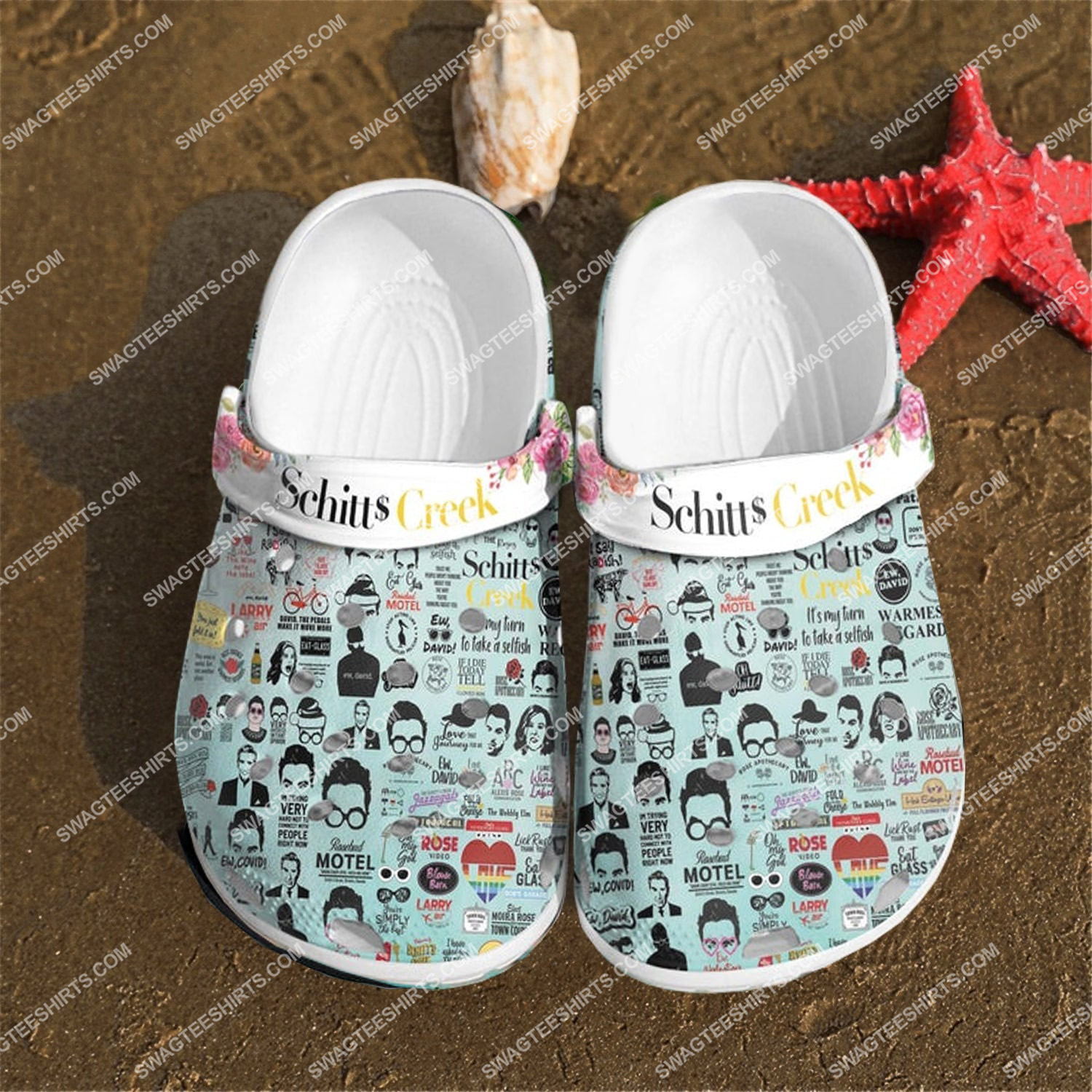 the schitts creek all over printed crocs 11