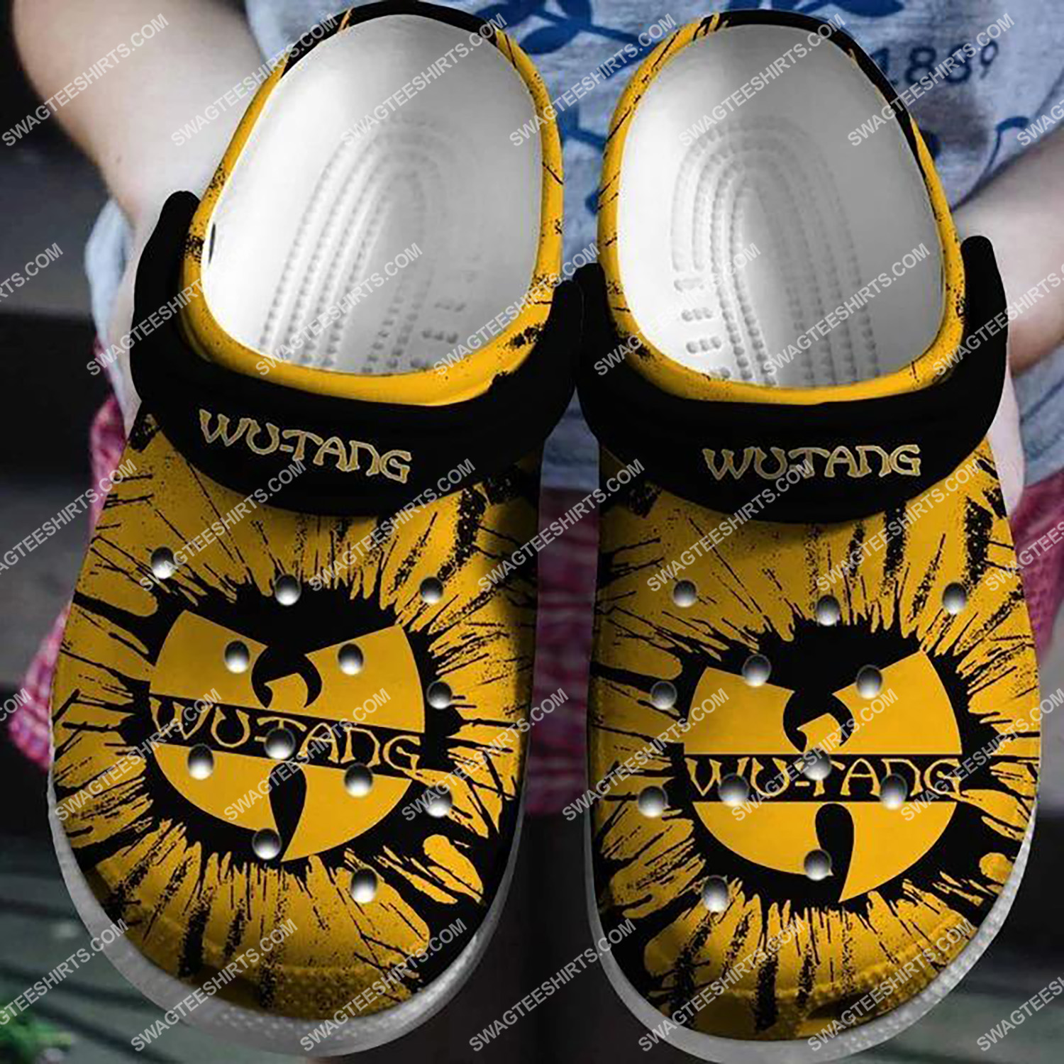 [special edition] wu-tang clan all over printed crocs – maria