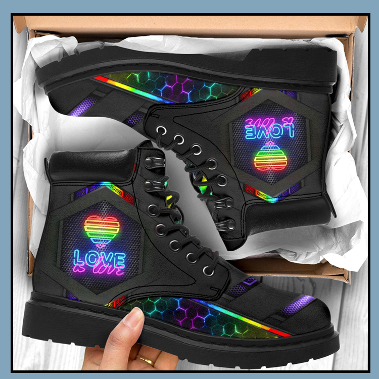 Lgbt love is love timberland boots