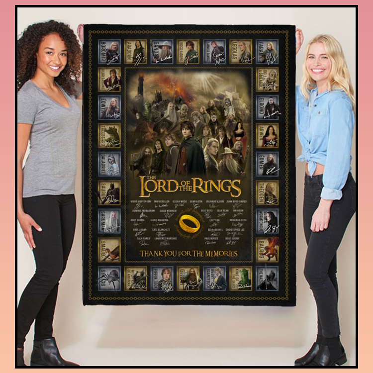 The lord of the rings thank you for memories blanket