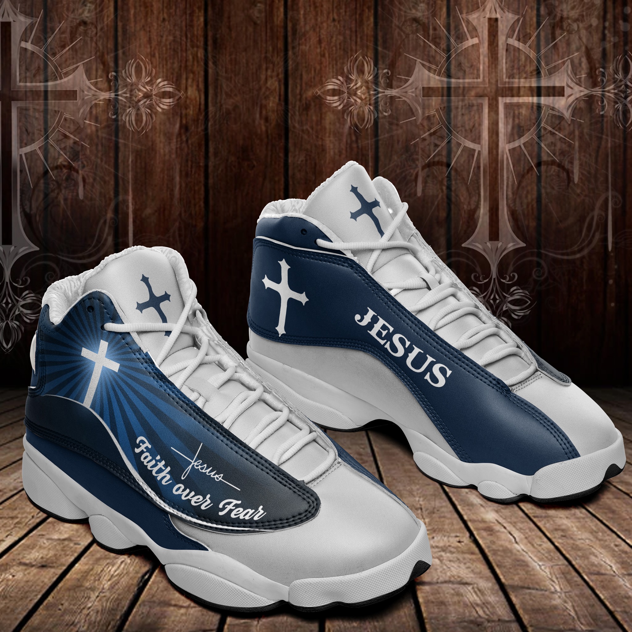 Jesus Faith over fear air jordan 13 sneakers – LIMITED EDTION