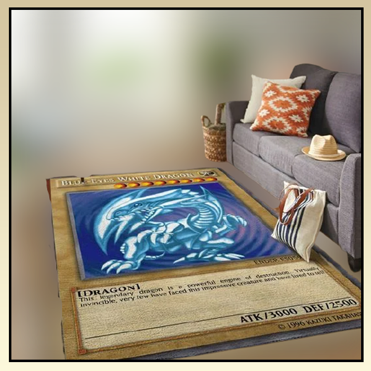 Yu Gi Oh Blue-eyes white dragon rug  – LIMITED EDITION