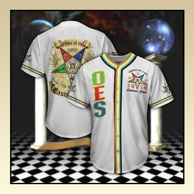 20 Order of the Eastern Star OES Baseball Jersey shirt 6