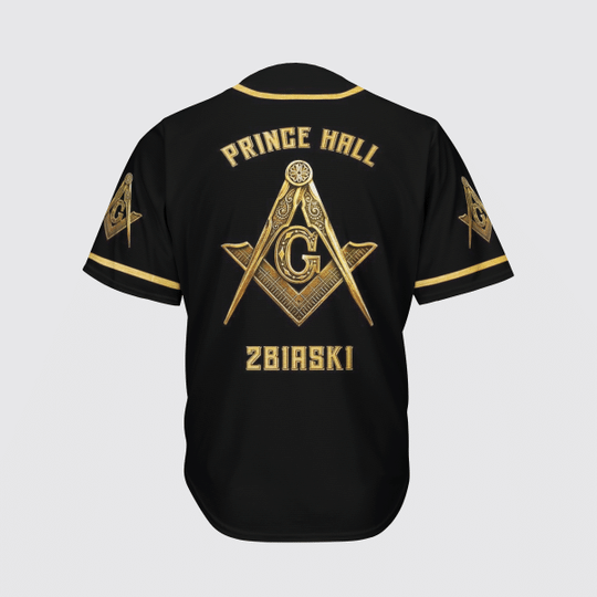 22 Prince Hall Free Mason Baseball Jersey shirt 2