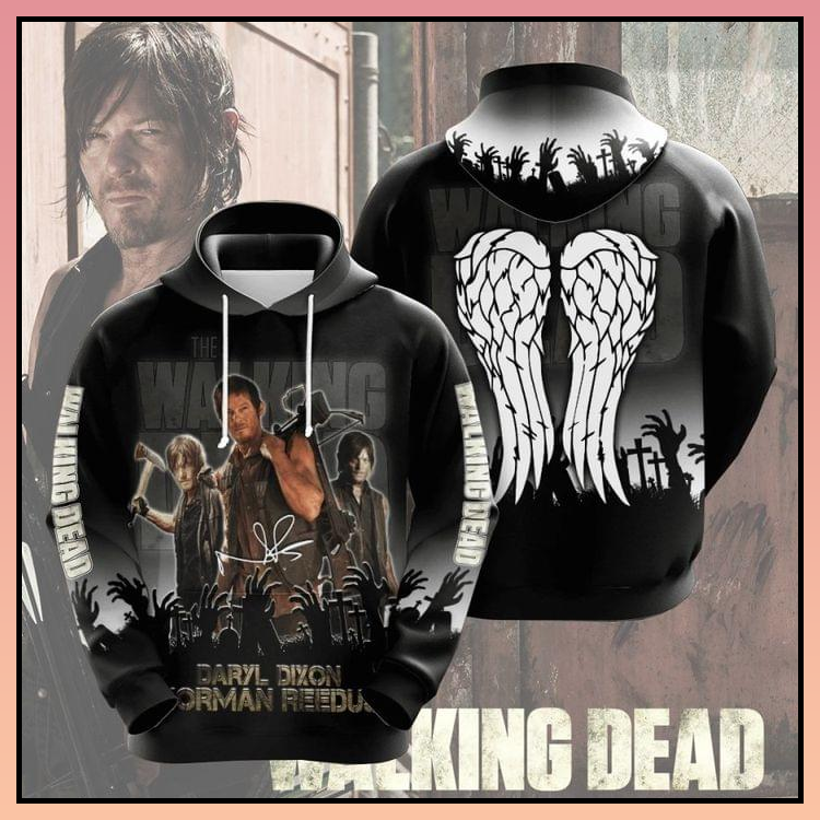 22 The walking dead daryl norman reedus all over print 3d hoodie 2
