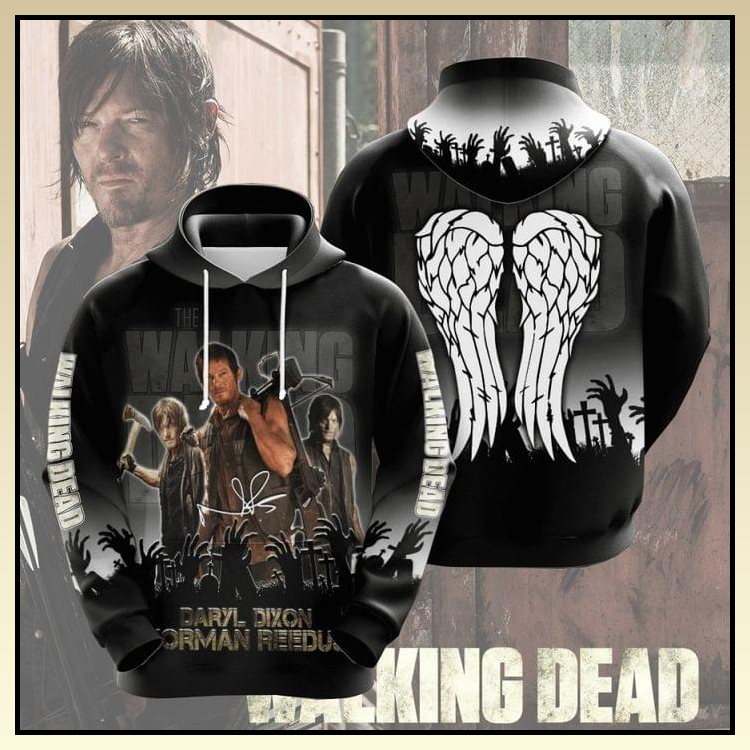 22 The walking dead daryl norman reedus all over print 3d hoodie 3