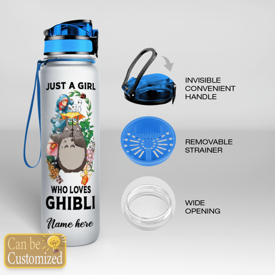 4 Just a girl who loves Ghibli water tracker bottle 2