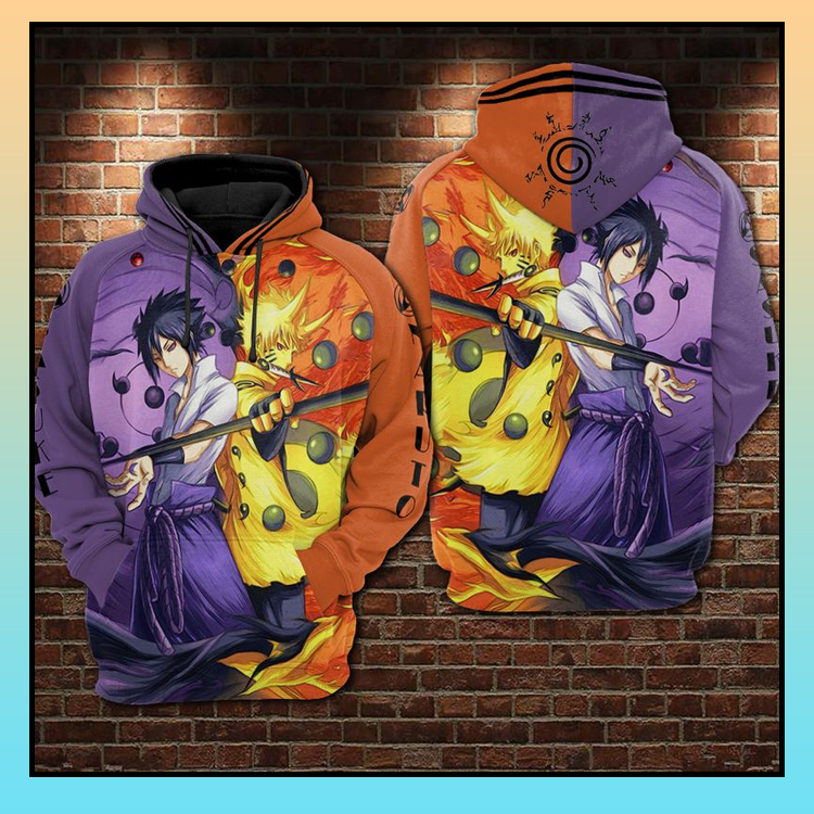 5 Naruto and sasuke 3d all over print hoodie 3