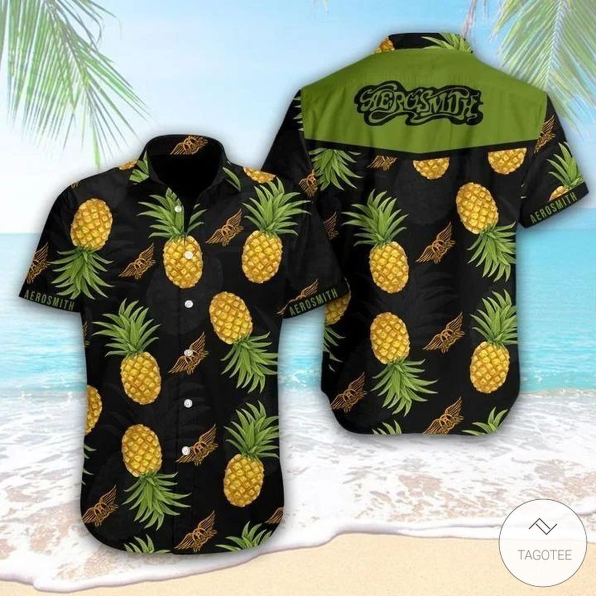 Aerosmith Pineapple Hawaiian Shirt – TAGOTEE