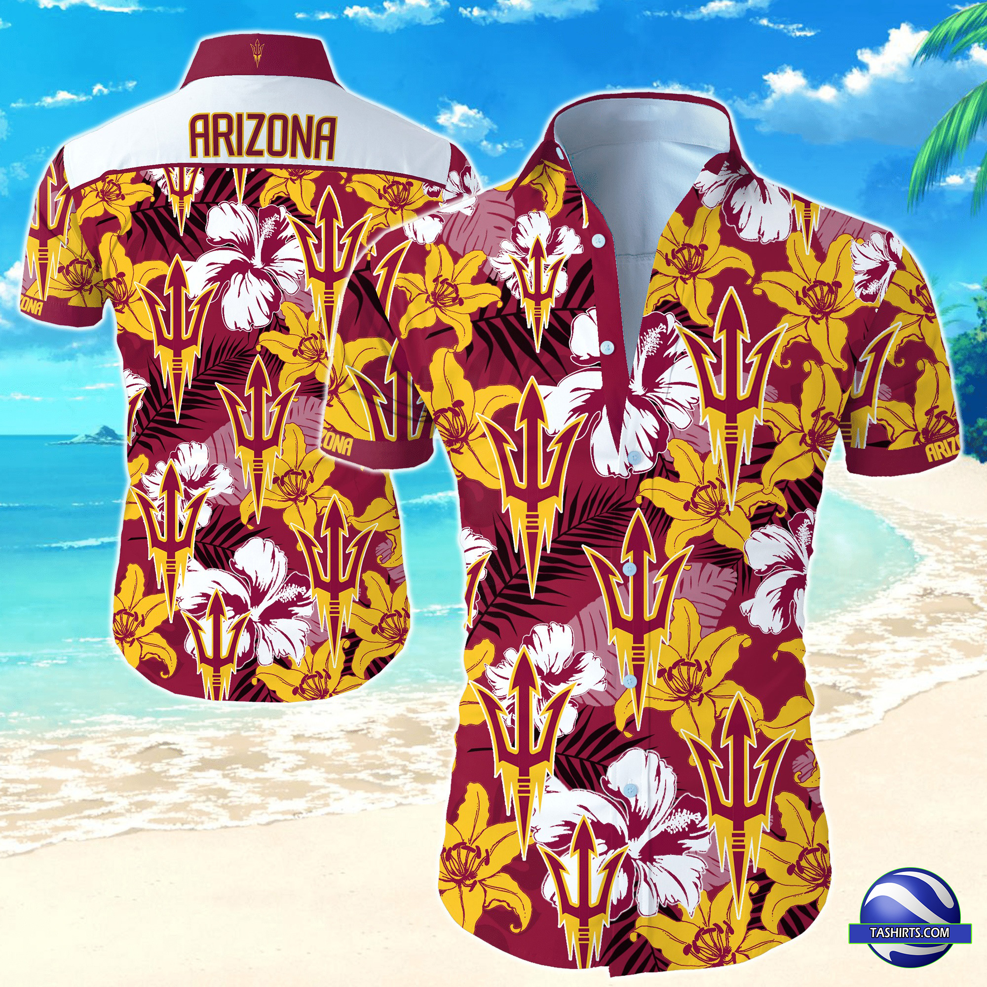 Arizona State Sun Devils NCAA Hawaiian Shirt