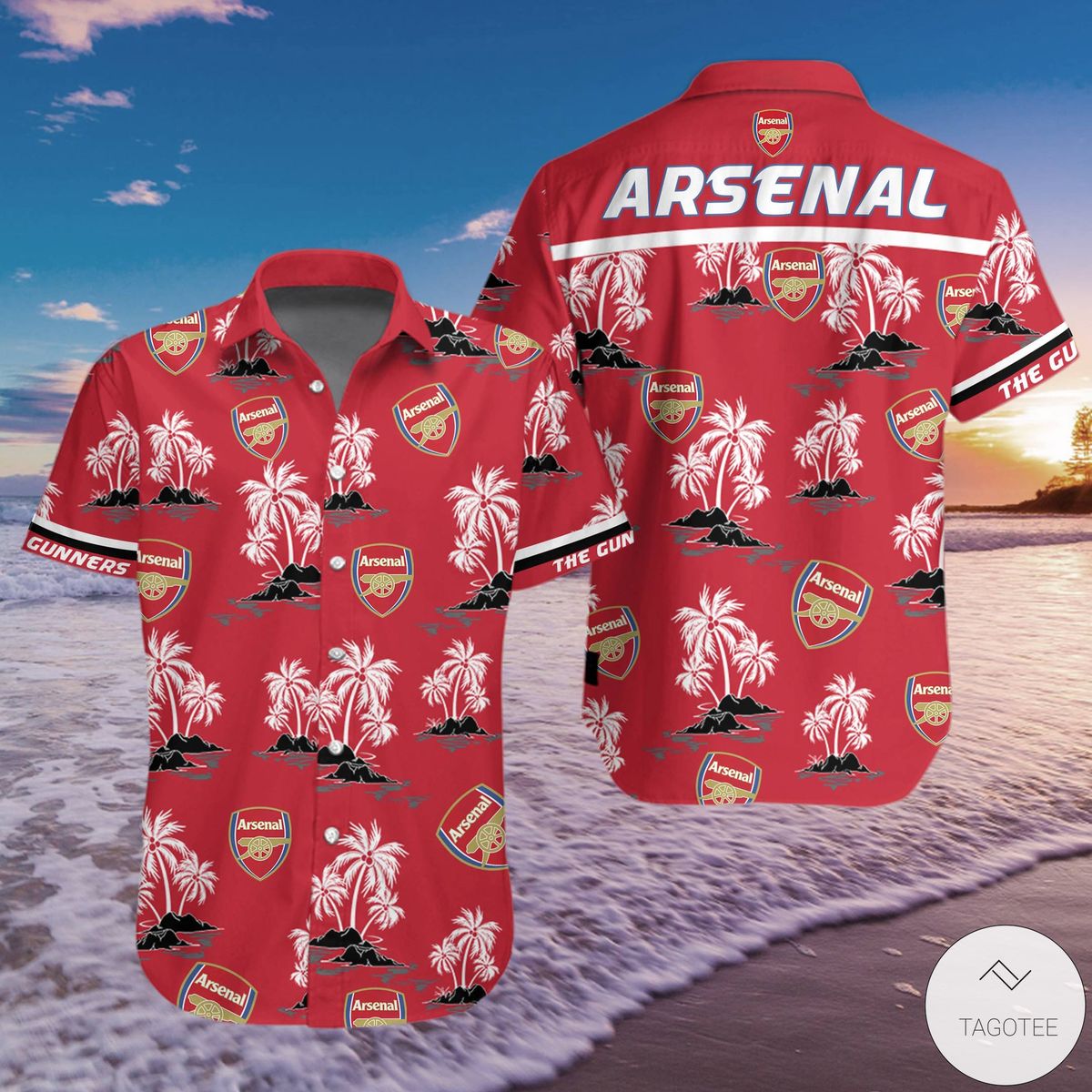 Arsenal F.C Hawaiian Shirt 1