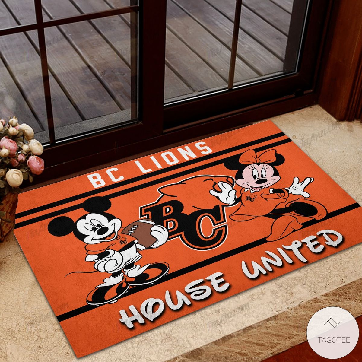 BC Lions House United Mickey Mouse And Minnie Mouse Doormat   – TAGOTEE