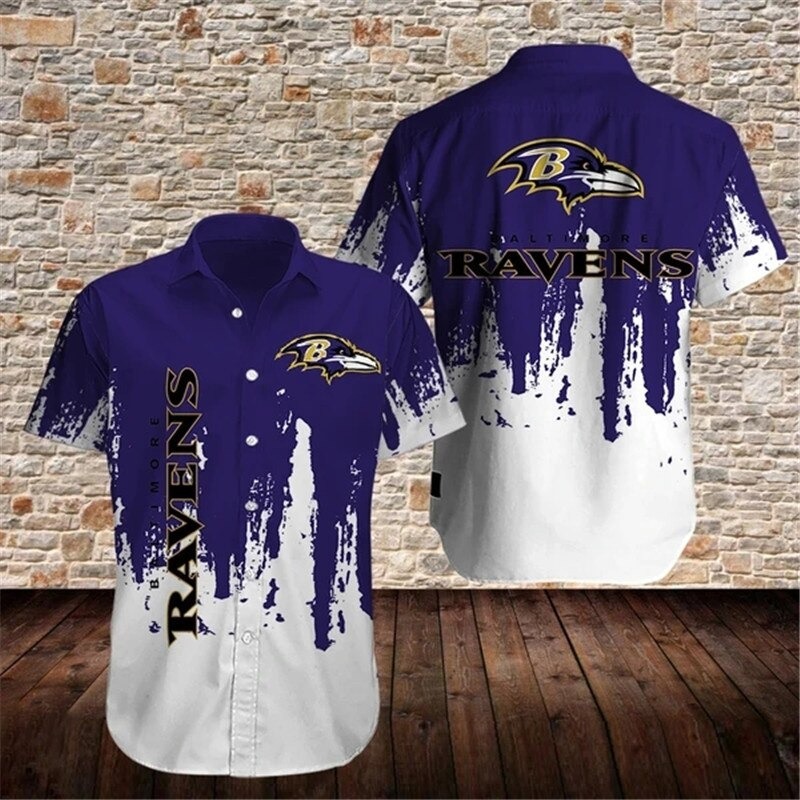 Baltimore Ravens NFL Grafiti Hawaiian Shirt – Hothot 160621