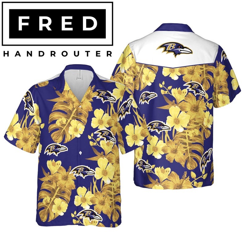 Baltimore Ravens NFL Hawaiian Shirt M1
