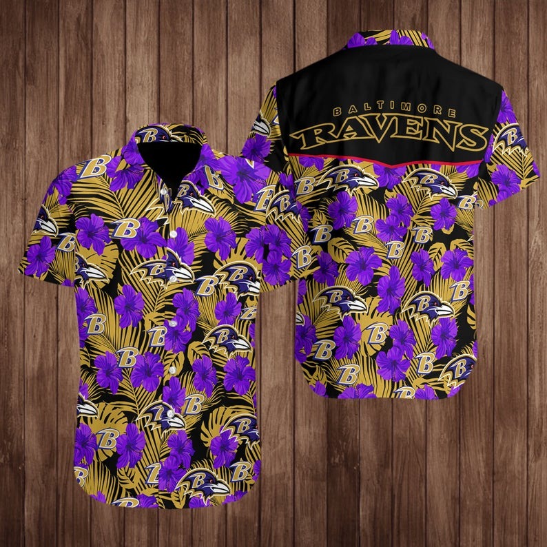 Baltimore Ravens NFL Hawaiian Shirt M7