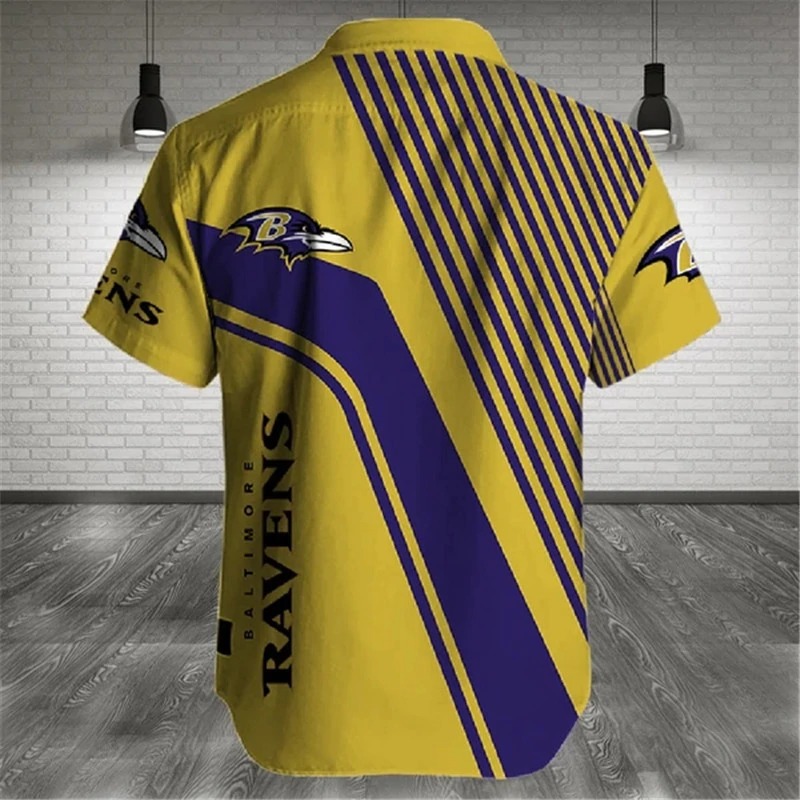 Baltimore Ravens NFL Shirt Cross Hawaiian Shirt 1