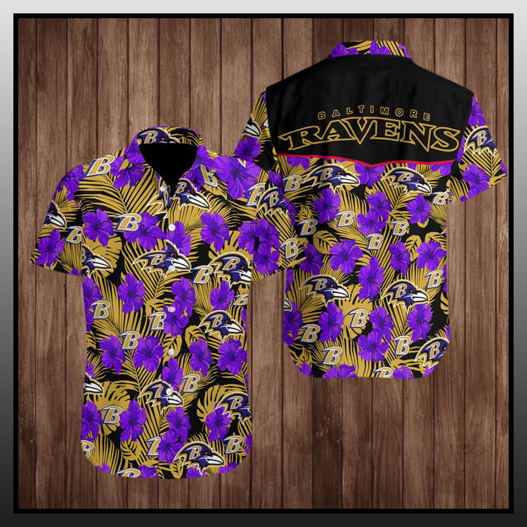 Baltimore ravens hawaiian shirt1