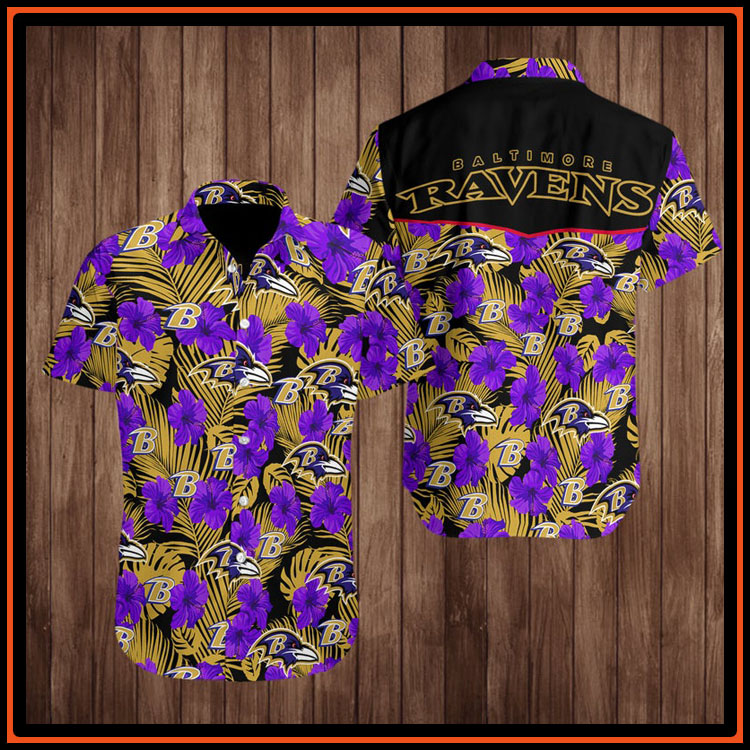 Baltimore ravens hawaiian shirt3