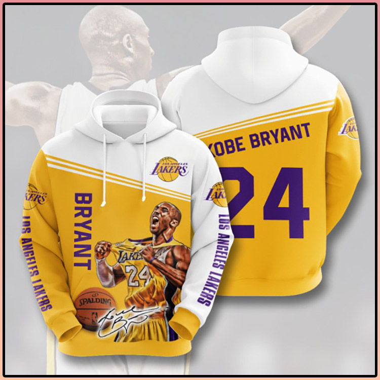 Bryant Los Angeles Lakers 3D Hoodie3