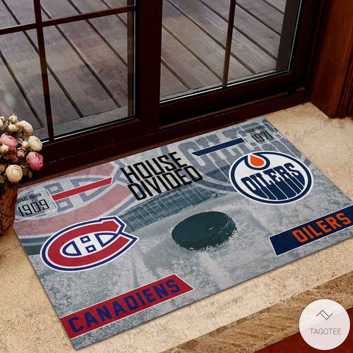 Canadiens House Divided Oilers Doormat – TAGOTEE