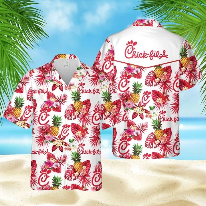 Chick fil A Hawaiian Shirt Beach Shorts