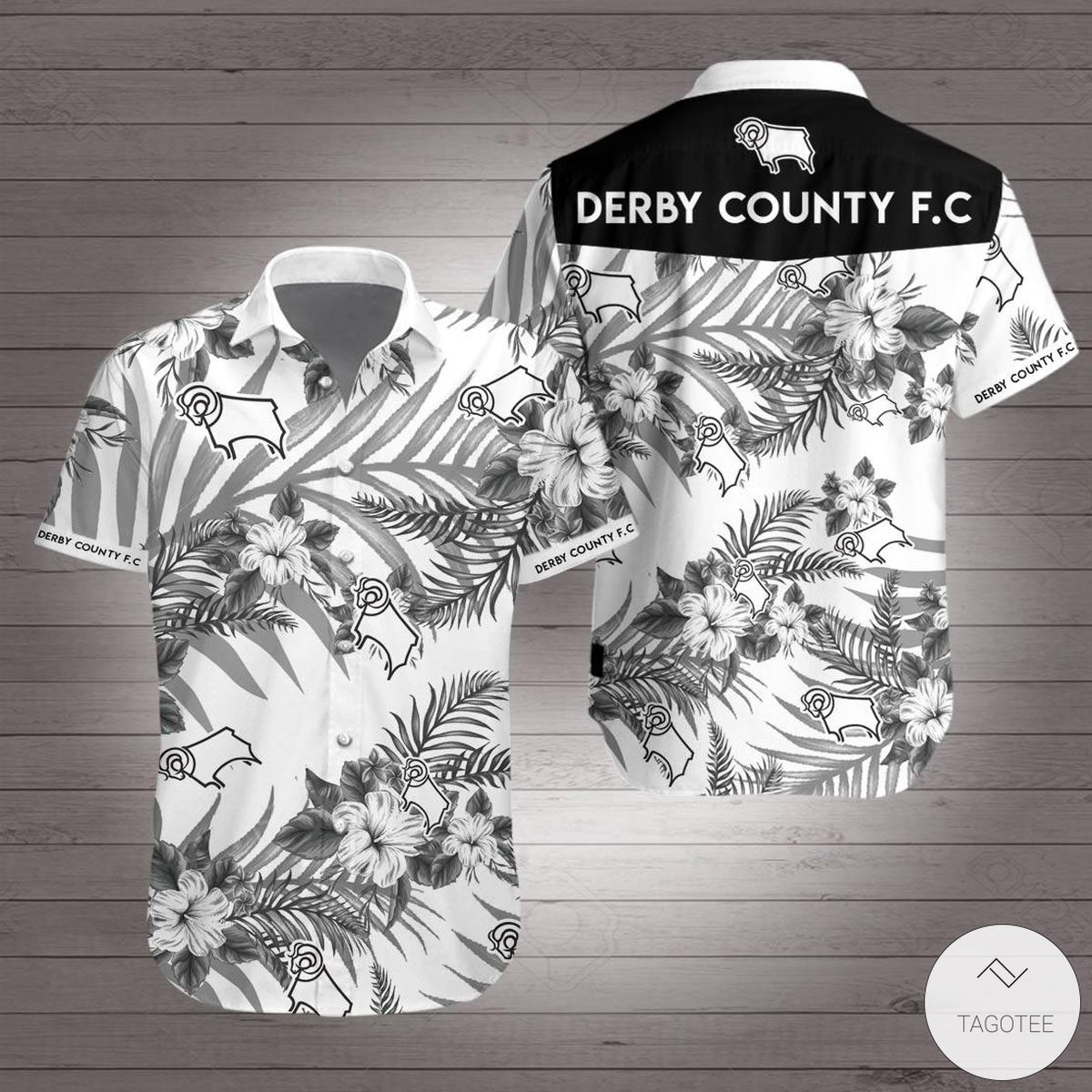 Derby County Hawaiian Shirt