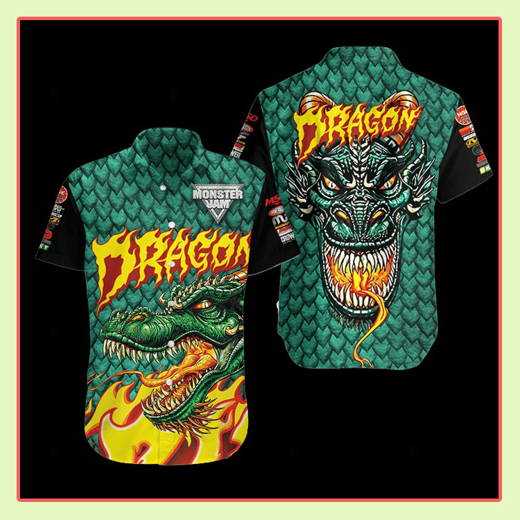 Dragon Monster Truck Hawaiian Shirt3