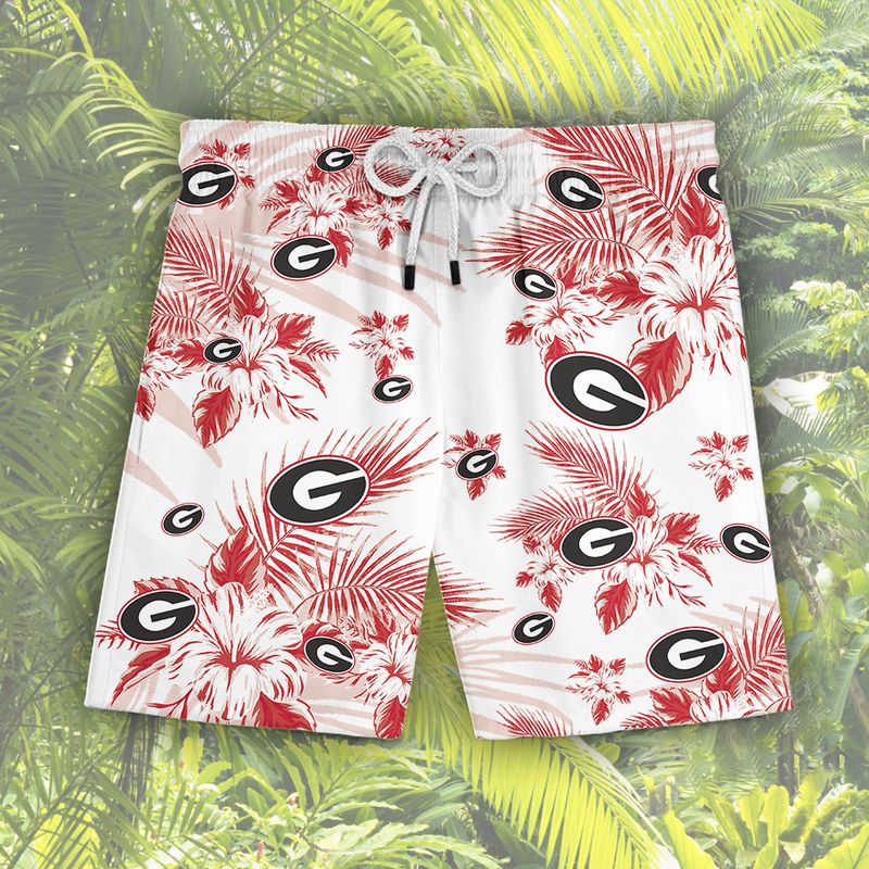 Georgia Bulldogs Hawaiian Shorts
