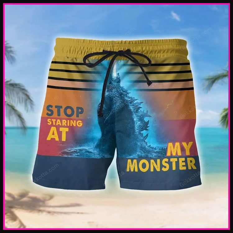 Godzilla Stop staring at my monster short pants4