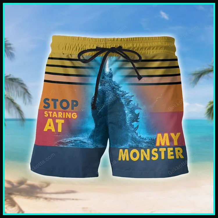 Godzilla Stop staring at my monster short pants6