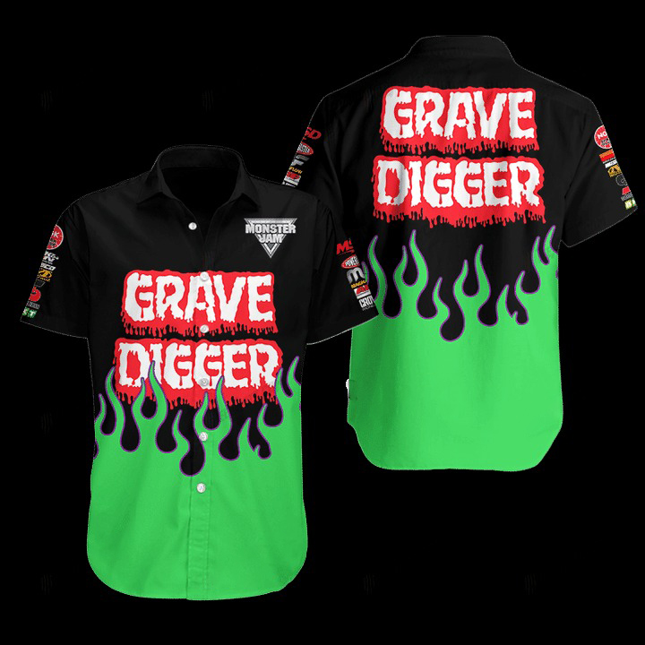 Grave Digger Hawaiian Shirt
