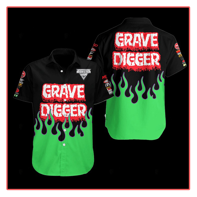 Grave Digger Hawaiian Shirt1