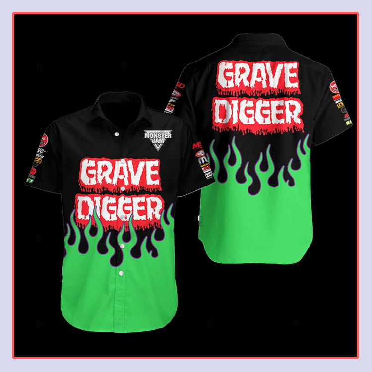 Grave Digger Hawaiian Shirt4