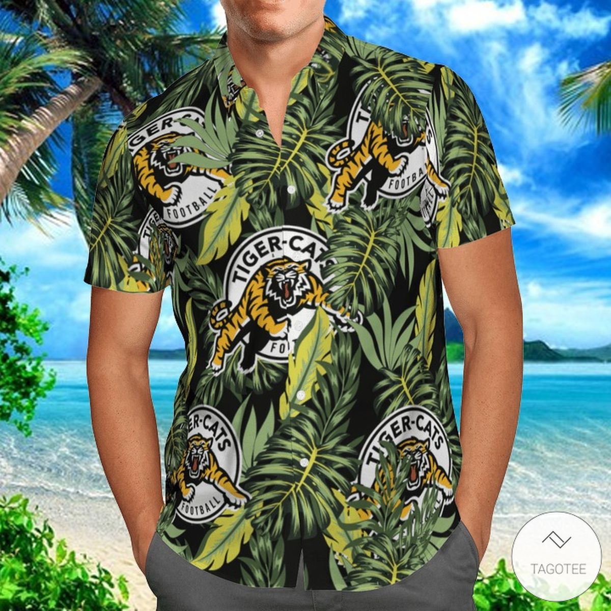 Hamilton Tiger Cats Hawaiian Shirt