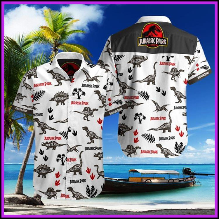 Jurassic park hawaiian shirt2