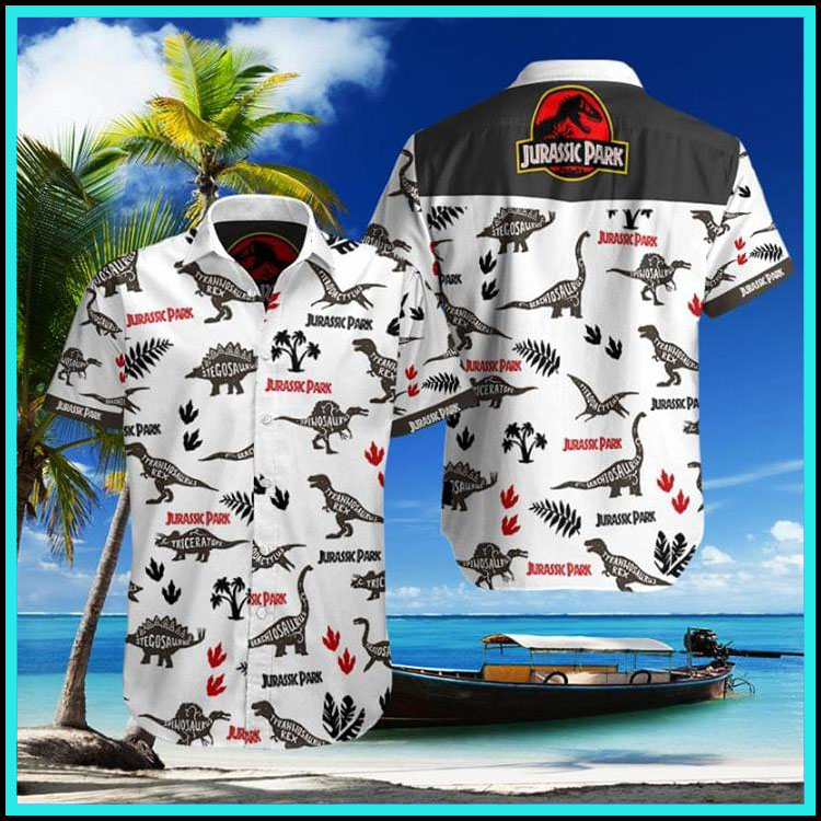 Jurassic park hawaiian shirt4
