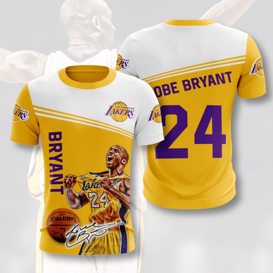 KB24 Kobe Bryant NBA Los Angeles Lakers 3D T Shirt